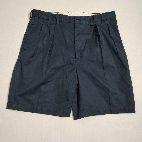 Polo Golf Ralph Lauren Fairway Chino Shorts Blue Pleated Mens Size 36 Preppy - Picture 2 of 12
